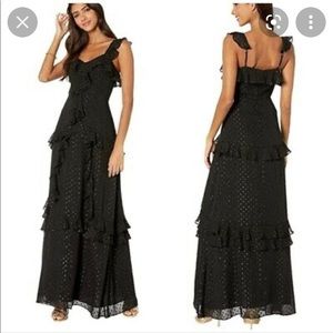 NWT Lilly Pulitzer Riland Maxi dress, black, size 10